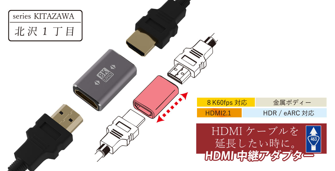 HDMI 角度変更コネクター / HDMI中継アダプター