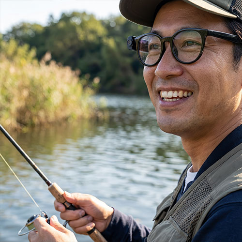 ス釣果の瞬間を逃さない