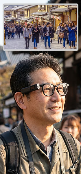 目線の高さで録画