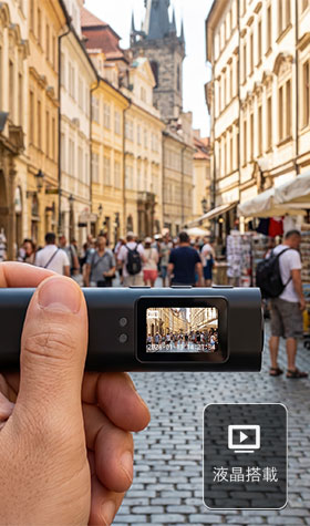 小型液晶画面搭載