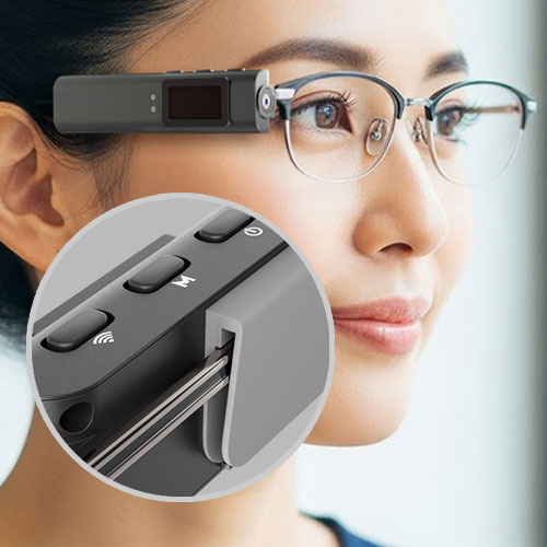 お持ちのメガネに装着可能