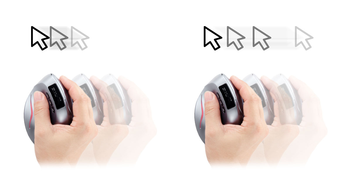 4段階DPI切替で精密操作から高速移動まで