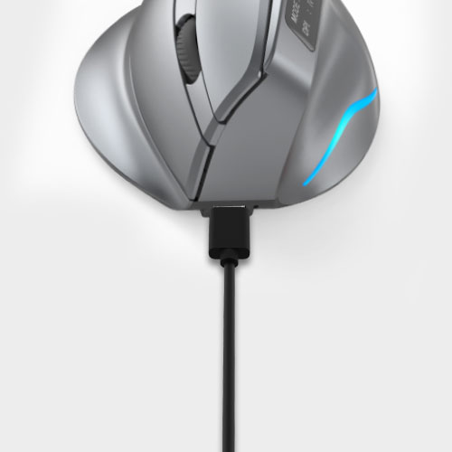 充電式で経済的、TypeC端子採用