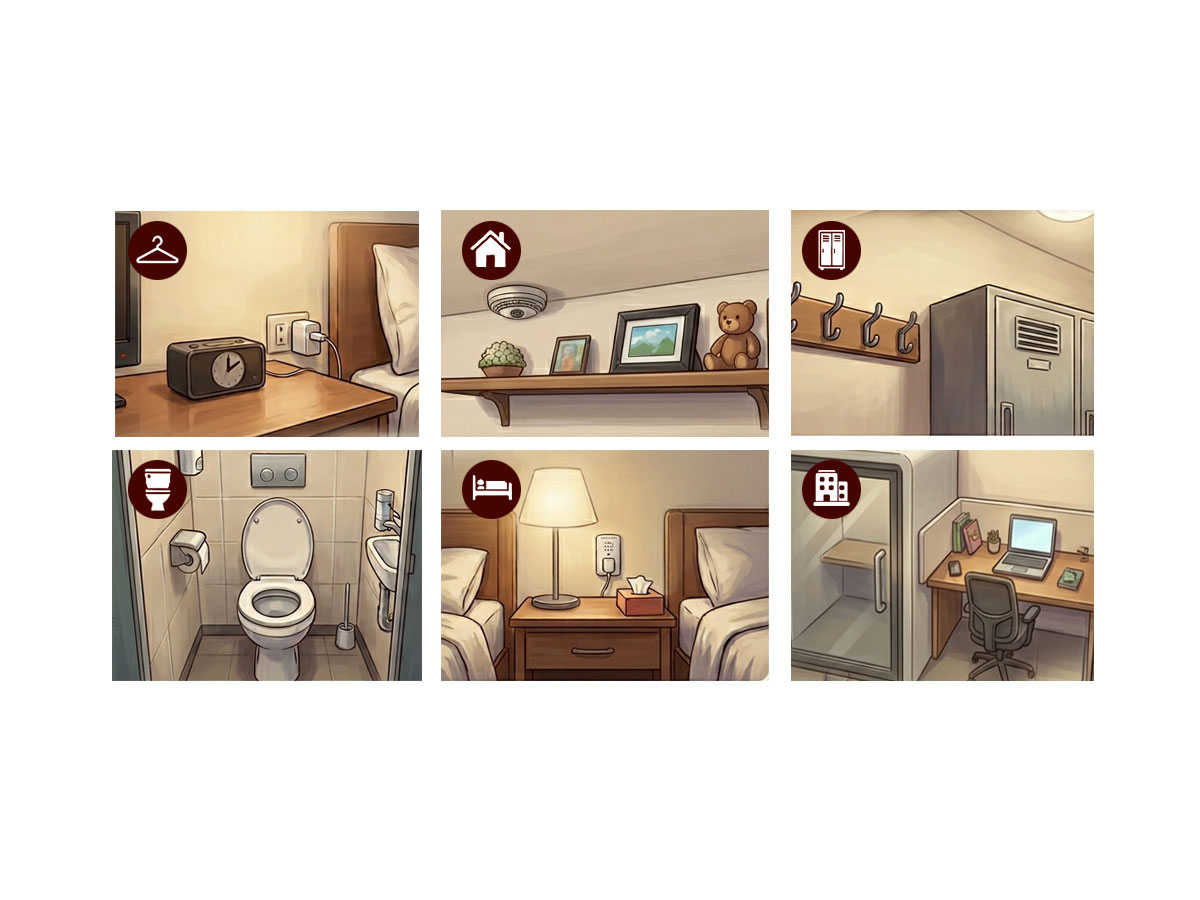 仕掛けられやすい場所