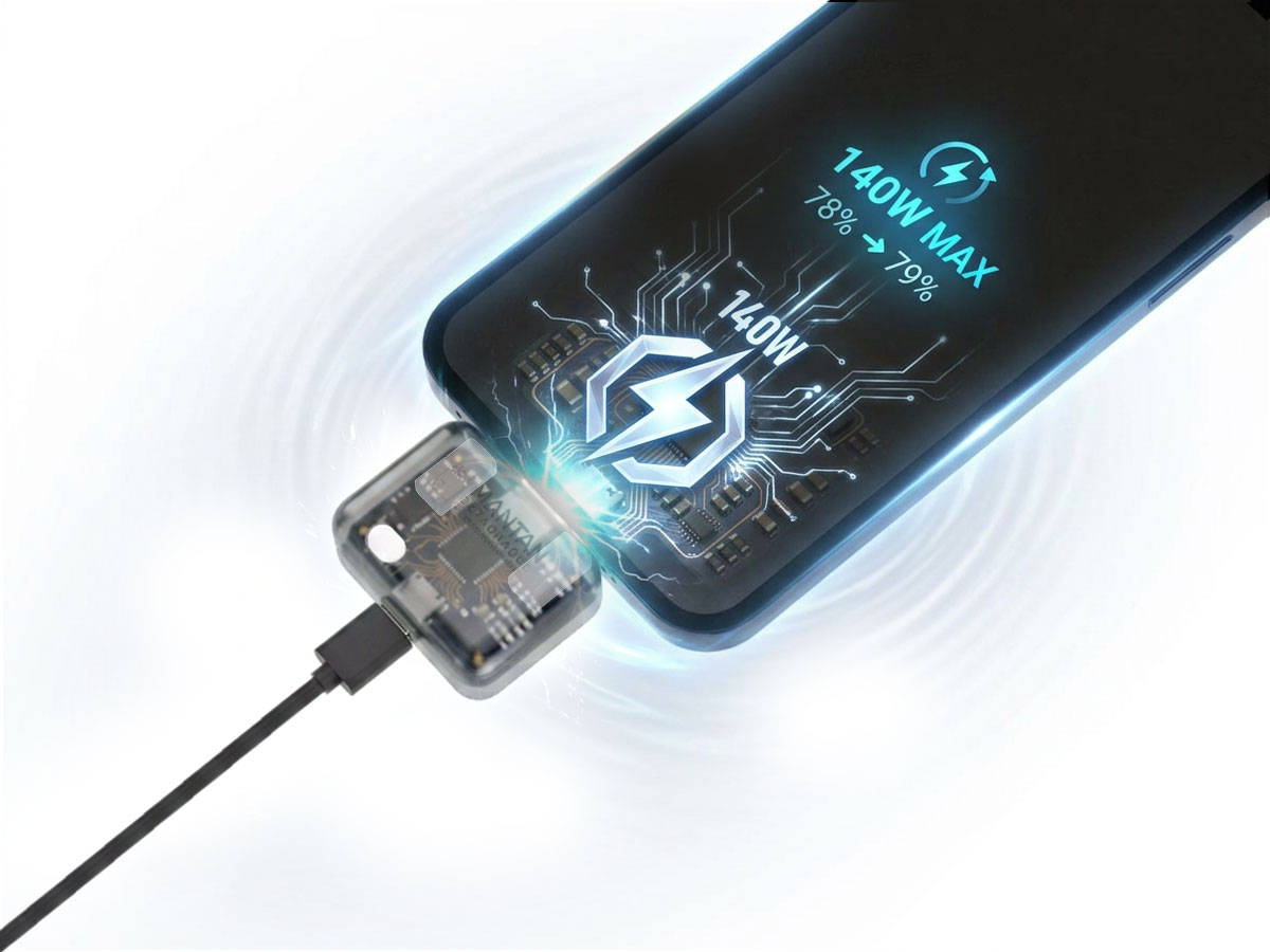 最大140Wの急速充電に対応