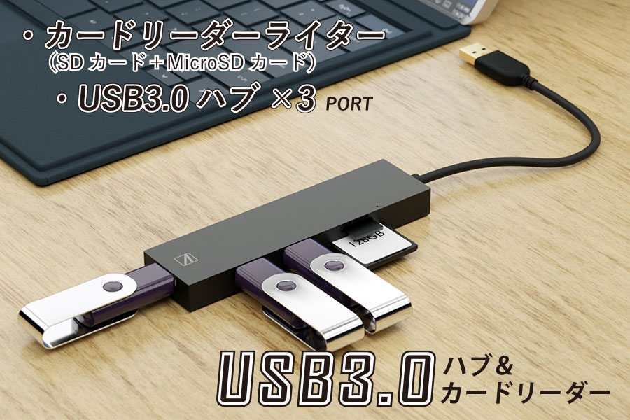 USB3.0ハブとカードリーダーを追加する「RANGER2」