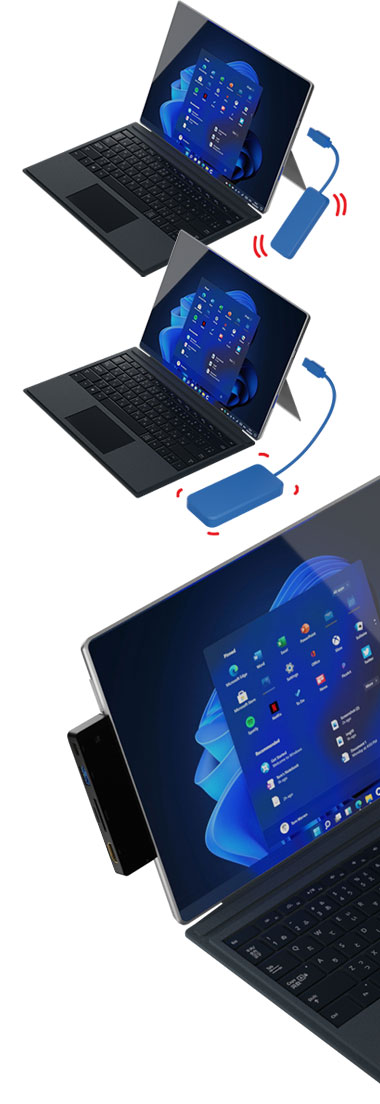 TypeC接続SurfacePro 9/X用「Surface RANGERS」