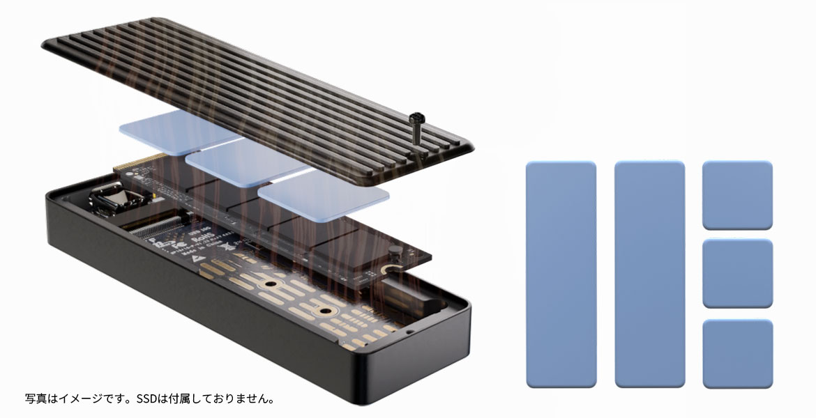 高耐久金属ボディで優れた放熱性