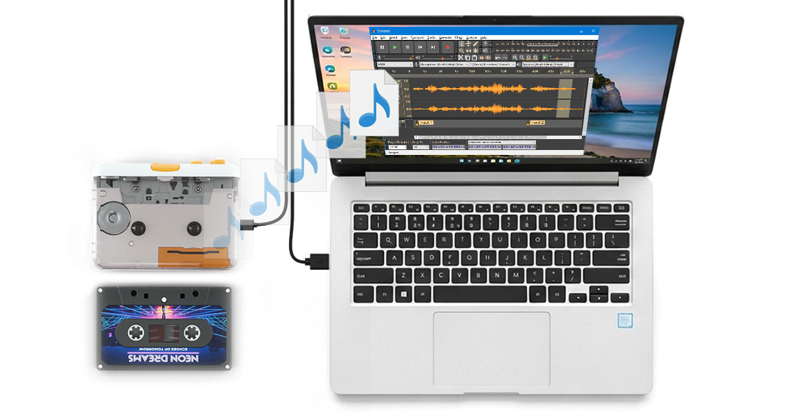 アナログ音源を簡単デジタル化
